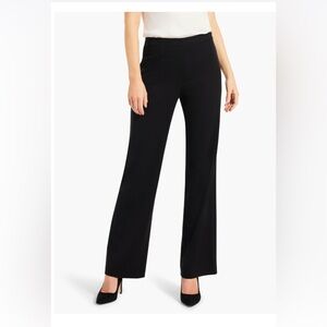 NIC+ZOE Midnight Black Straight Leg Trousers